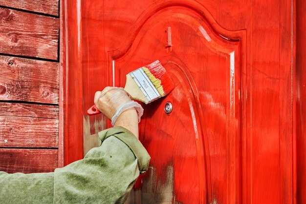 Сушка и уход за покрашенными дверями